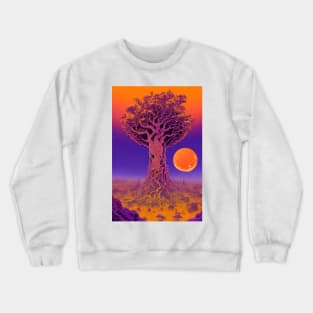 Ancient Baobab Under the Moonlight Crewneck Sweatshirt